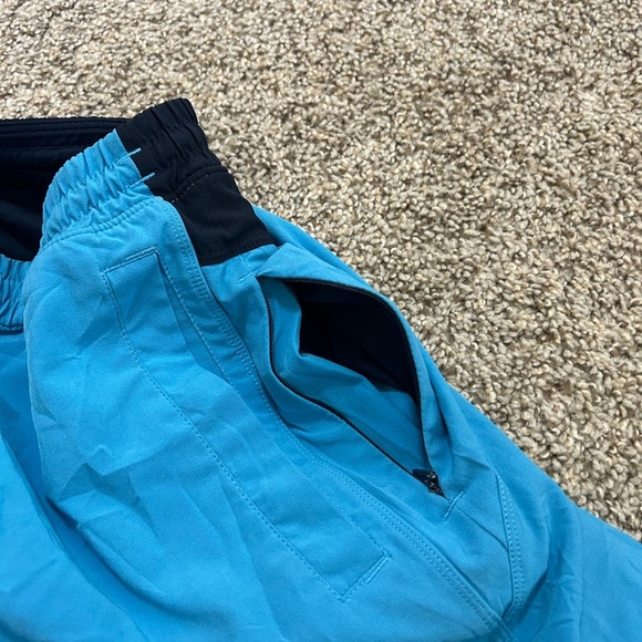 Birddogs Blue Black Athletic Gym Shorts Spandex Men's Drawstring Navy Lined Sz M - Picture 10 of 10